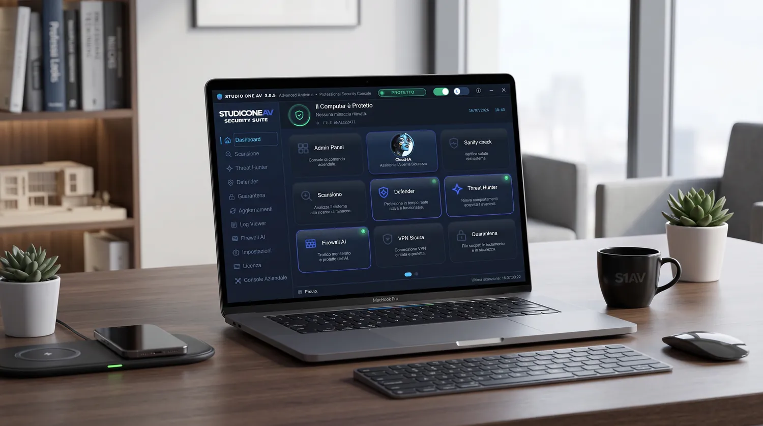 Studio One AV — suite di cyber security italiana per privati, aziende e web agency